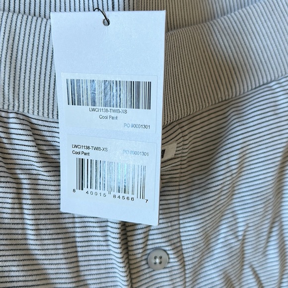 Lunya Cooldown Pima Pant, Tranquil White/Immersed Black xs - Picture 3 of 3